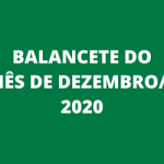 BALANCETE DO MÊS DE DEZEMBRO 2020